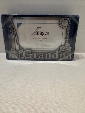 GRANDPA Metal Picture Frame New In Package. 4x6 Photos Kohl’s Department Store